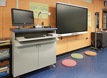 Mobile Computer Cart for Teachers