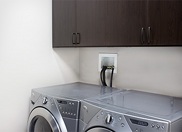 Laundry Room with Mudroom Storage Cabinets