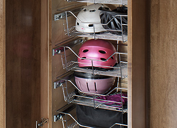 Mudroom Sliding Baskets