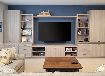 Entertainment Center and Home Office Combo