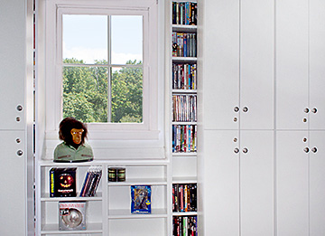 Sliding Cabinet for Multi-Media Storage