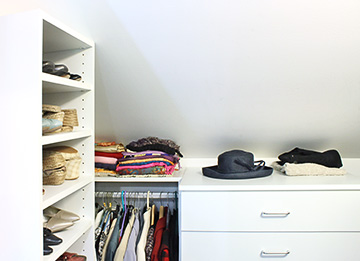 Closet with Sloped Ceiling