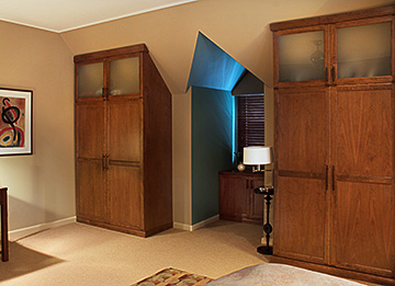 Wardrobe Cabinets for Bedroom with Sloped Ceiling