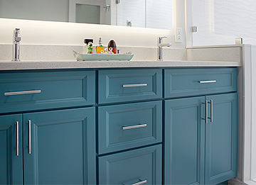 Bright Bathroom Vanity with Undermount Sink