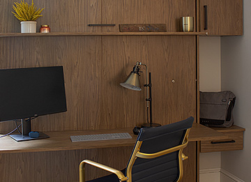 Office Desk with Wall Bed