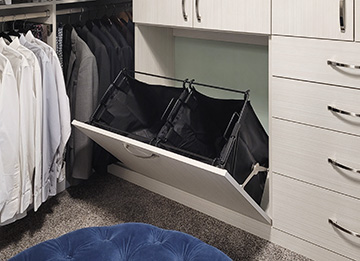 Tilt-Out Closet Hamper with Durable Nylon Bag Custom Designed