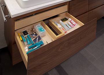 U Shaped Drawer Around Plumbing