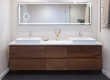 Walnut Floating Vanity