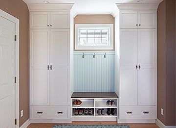 Mudroom In Open Family Plan Room