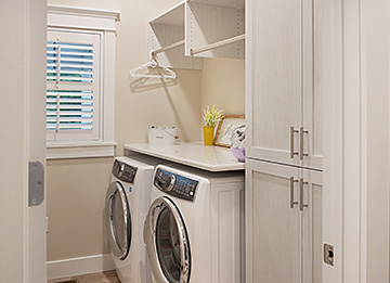 Laundry Room with Elegant Finish