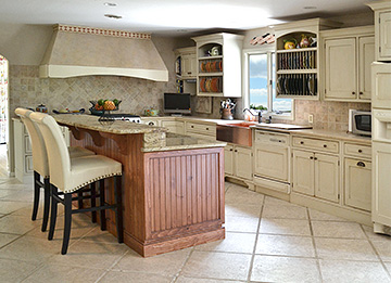 Kitchen with Island Home Office