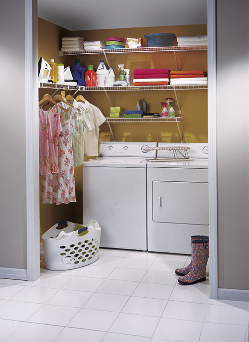 Laundry Room Wire Shelving