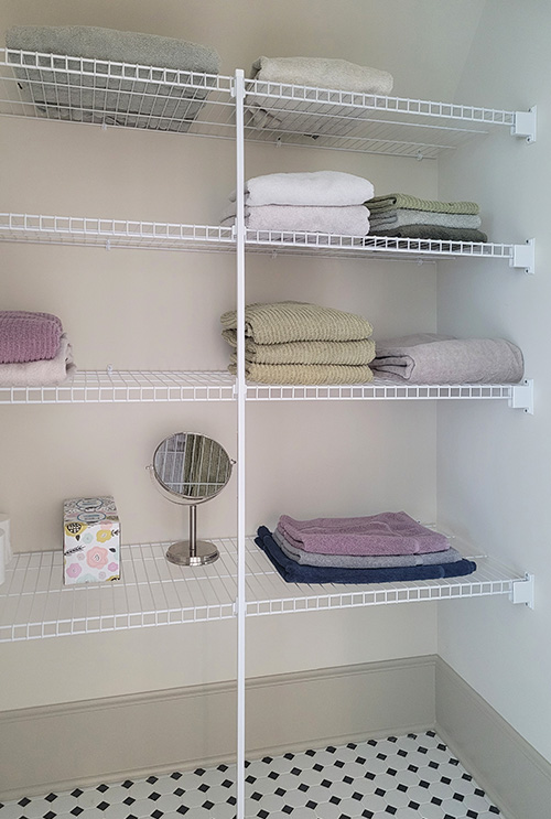 Linen Closet Shelving Close