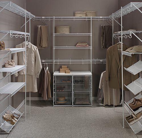 Master Walk-In Wire Shelving Closet